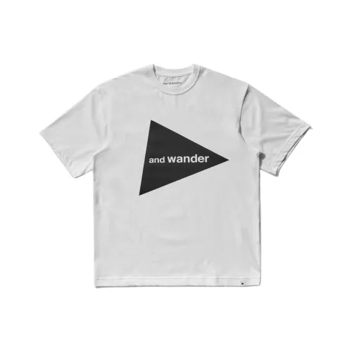 And wander Collaboration Фиолетовая Мужская T-Рубашка