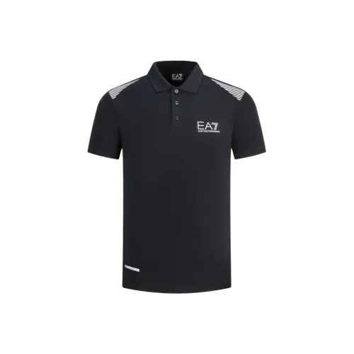 EMPORIO ARMANI EA7 SS24 Поло Мужское Темно-синий