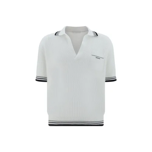 PRADA Белая Мужская Поло