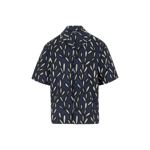Jacquemus Мужские Синие Рубашки