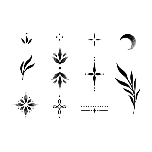 ZAIBIAN Hands Hina Herbal Tattoo Стикер