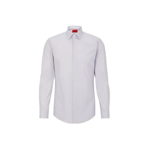 Hugo Boss Светло-фиолетовые Мужские Рубашки