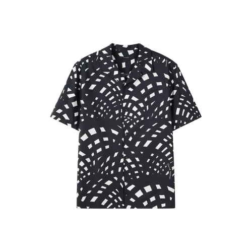 DAVID NAMAN Темно-синие мужские рубашки