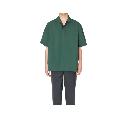Kolor SS25 Рубашка Мужская Плющево-Зеленая
