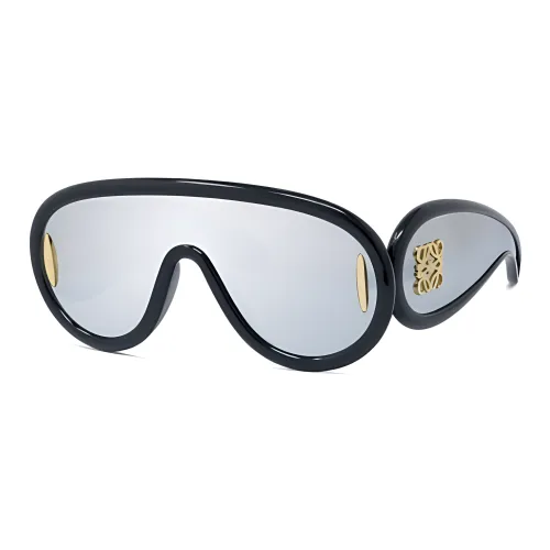 LOEWE Нерегулярная форма Солнцезащитные очки Унисекс Черный