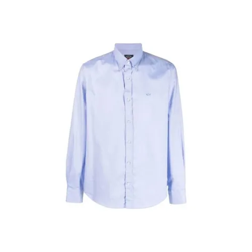 Paul Shark Blue Men's Shirts Пол Шарк Синий Мужской Рубашки