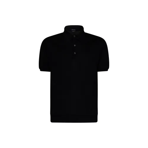 KITON Мужская черная поло