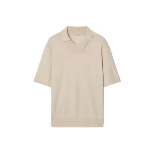 Burberry SS24 Поло Мужское Мыльное Белое