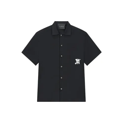 JOHN RICHMOND Рубашка Мужская Черная Plants