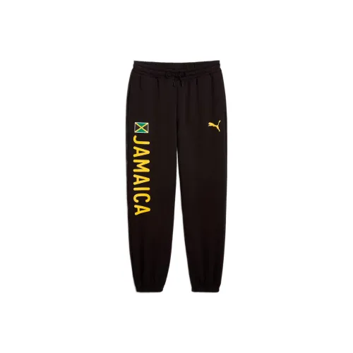 PUMA Village Wear Вязаные Спортивные Штаны Мужские Черные 01