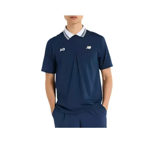 New Balance Tournament Поло Мужское Синее