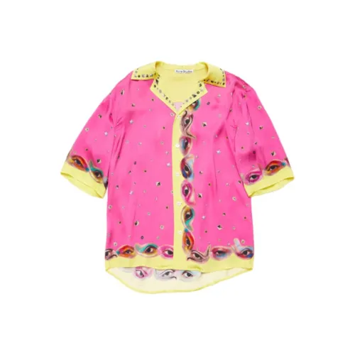 Acne Studios Рубашка Унисекс Розовый Фиолетовый
