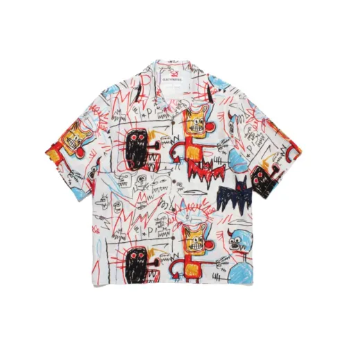 WACKO MARIA WACKO MARIA X Jean Michel Basquiat Белая Унисекс Рубашка