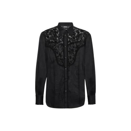 DSQUARED 2 Мужские Черные Рубашки
