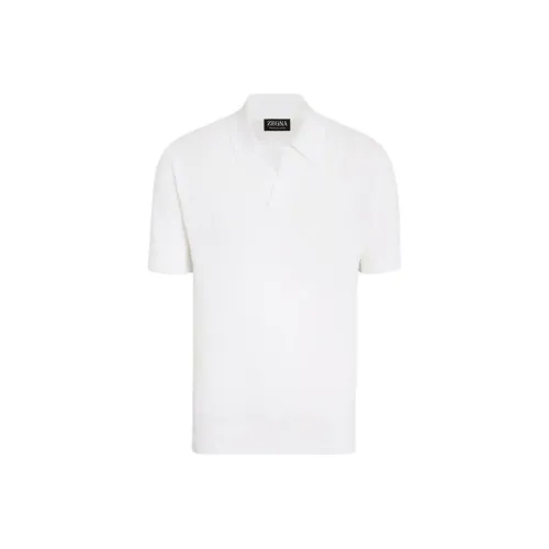 Ermenegildo Zegna Белая Мужская Рубашка Поло