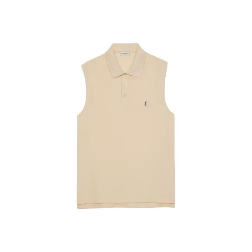 SAINT LAURENT Поло Мужское Желтое