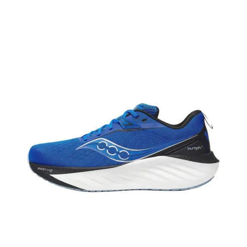 Saucony TRIUMPH Victory 22 Устойчивый к истиранию Низкий Топ Повседневные Беговые кроссовки Мужские Синие