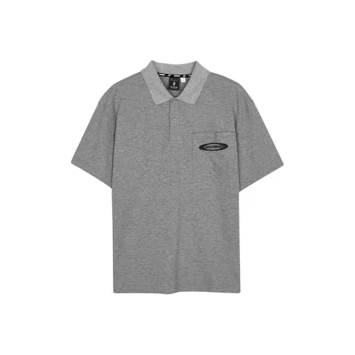 Skechers Поло Мужское Средний Фотиния Серый