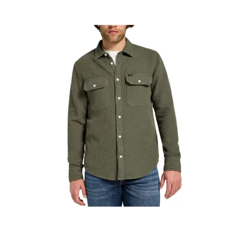 Lee Бизнес Зеленые Мужские Рубашки