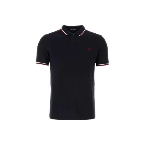 FRED PERRY Поло Мужское Темно-синий