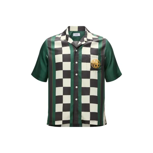 RHUDE Зеленые Мужские Рубашки