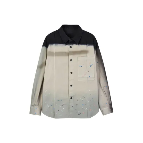 CROQUIS 986 Белый деним Унисекс Рубашки