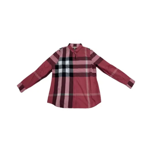 Burberry Red Men's Shirts Бургони Мужские Рубашки