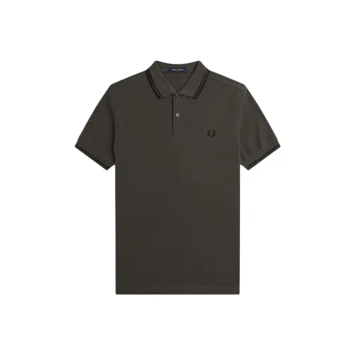 FRED PERRY Полевой зеленый Мужская рубашка поло