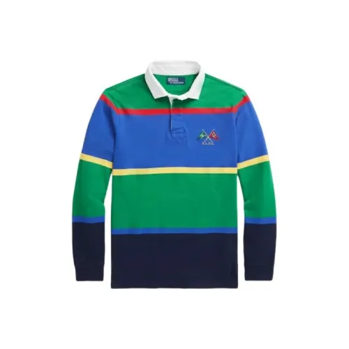 Polo Ralph Lauren Classic Fit Striped Jersey Rugby Shirt Polo Men's Multicolor Поло Ralph Lauren Classic Fit Striped Jersey Регби Рубашка Поло Мужской Многоцветный
