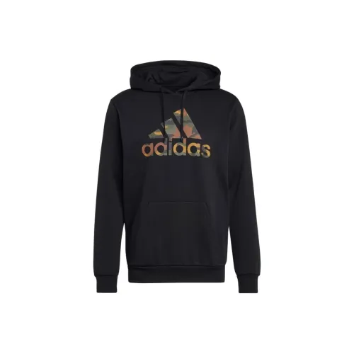 Adidas CAMO Graphic Hoodie Sweatshirt Men's Black