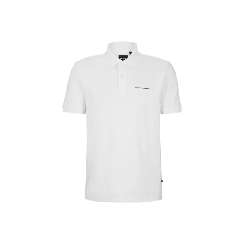 Hugo Boss Поло с Moisture MANAGEMENT Поло Мужское Белое