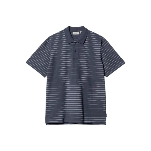 Carhartt WIP SS24 S S Cason Поло Мужское Синее