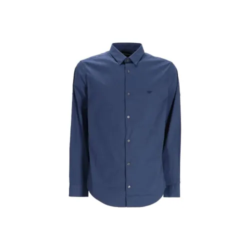 EMPORIO ARMANI Синие Мужские Рубашки