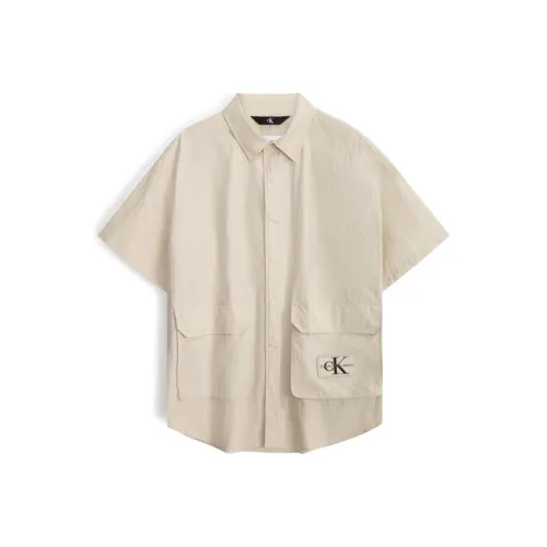 CALVIN KLEIN Рубашка Мужская Светлый Хаки