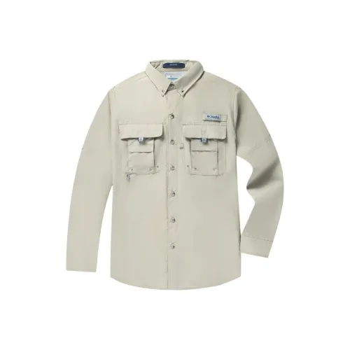 Коллаборация Columbia PFG Рубашка Унисекс Абрикос