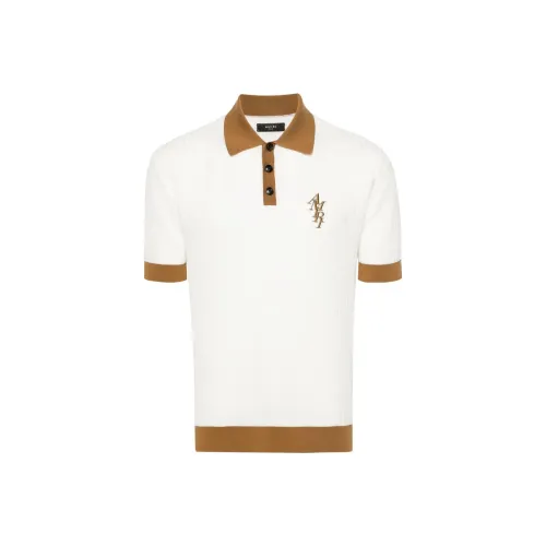 AMIRI Поло Мужское Айвори Белый
