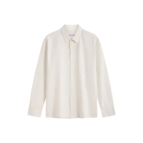 Calvin Klein F32 Агат Белый Мужская Рубашка