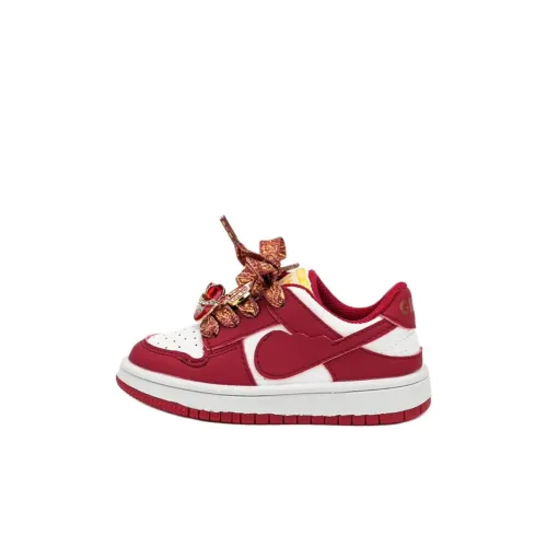 QINUOSHU Противоскользящий Низкий Топ Casual Красный Детский