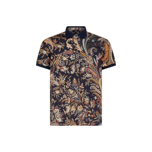 ETRO Midnight Blue Мужская Поло