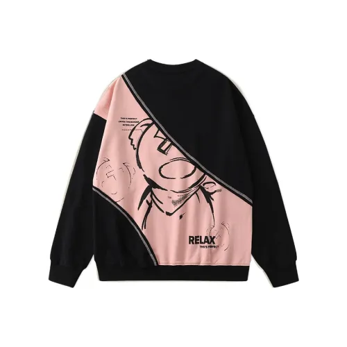 LAMLICKA Толстовка Унисекс Черный Розовый