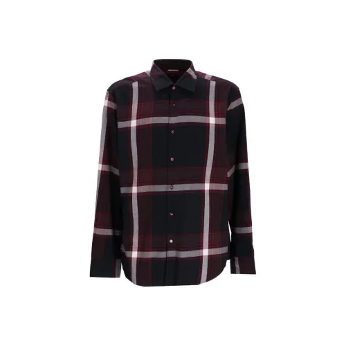 Hugo Boss Темно-красные Мужские Рубашки