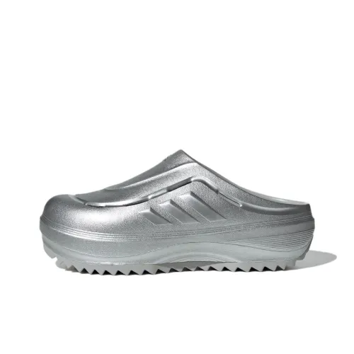 Adidas OZWAVE CLOG Устойчивые к истиранию Домашние тапочки Унисекс Серебряный