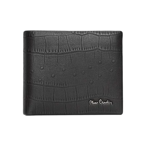 PIERRE CARDIN Кошелек из лощеной коровьей кожи стандартный мужской черный