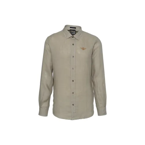 AERONAUTICA MILITARE Рубашка Мужская Шалфейно-Зеленая
