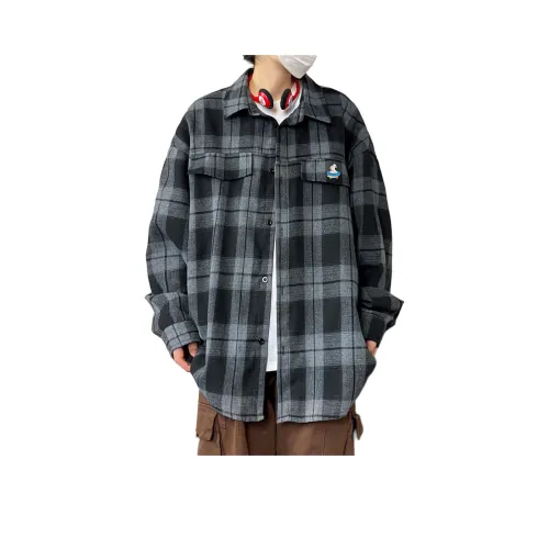 RAP PANDA Куртки и Пальто Унисекс Кофейная Клетка