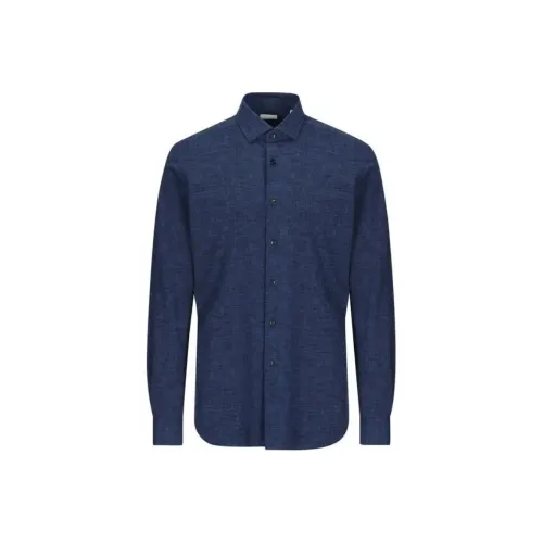 XACUS Blue Men's Shirts XACUS Синий Мужские Рубашки