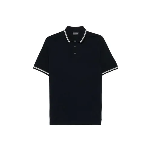 EMPORIO ARMANI Поло Мужское Морской Синий