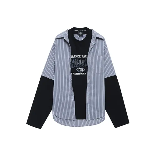 TCH Черный с Черным логотипом Унисекс Рубашки