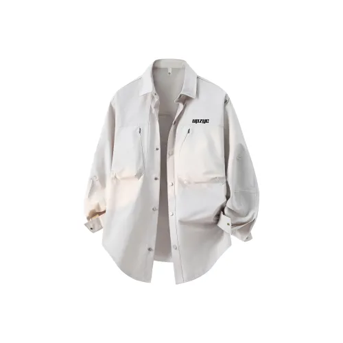 UPZCY Светло-серый Унисекс Рубашки