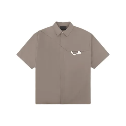 HELIOT EMIL FW24 Рубашка Мужская Серый Зеленый